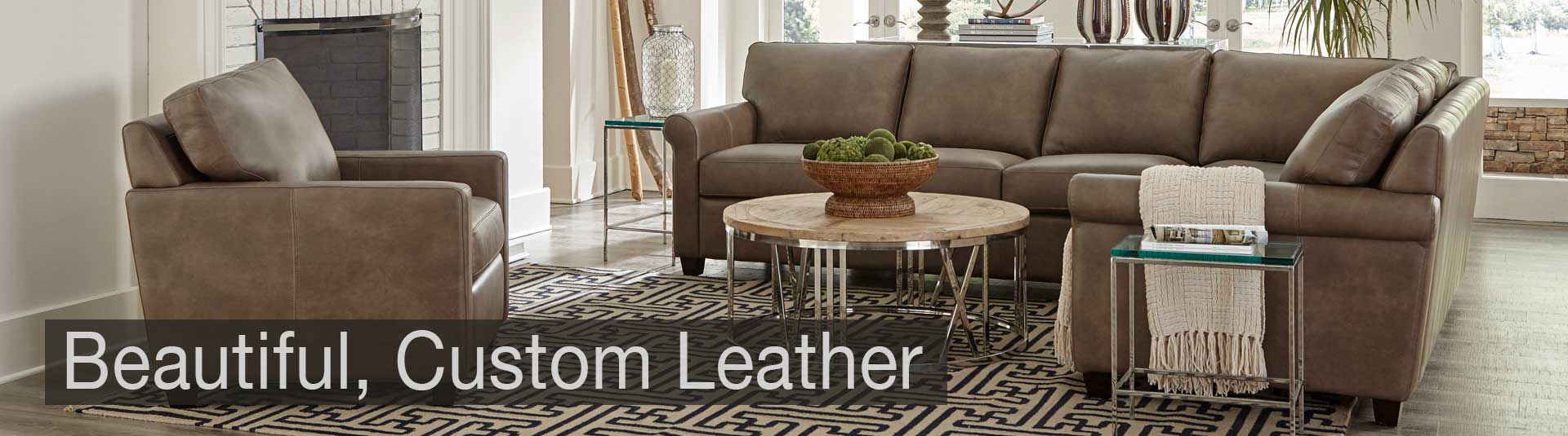 Beautiful Custom Leather Furniture at Benson Stone Company