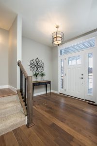 Hardwood flooring in a home remodel in Roscoe IL