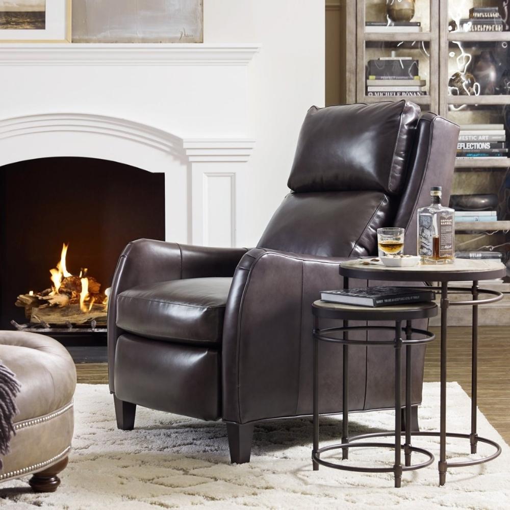 black leather recliner chairs