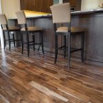 Engineered hardwood flooring in a kitchen
