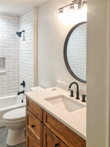 qhite quartz bathroom countertops