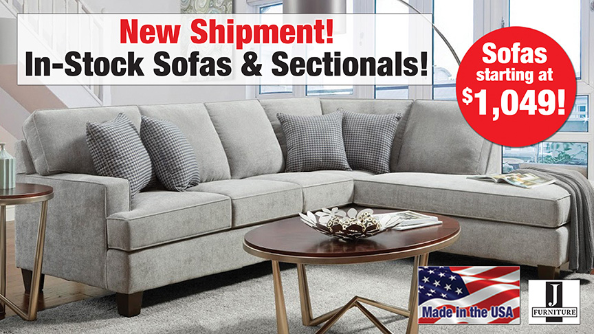 In Stock Sofas & Sectionals at Benson Stone Company!