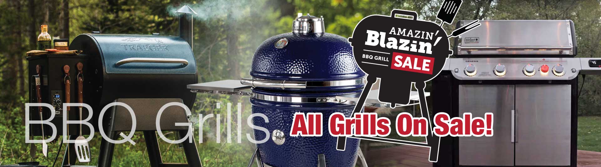 ALL BBQ Grills ON SALE during the Amazin' Blazin' BBQ Grill Sale Going on Now at Benson Stone Company!
