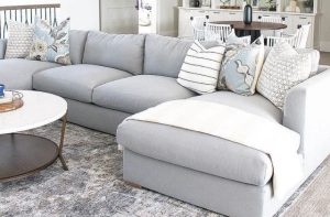 powder blue rowe sectionals