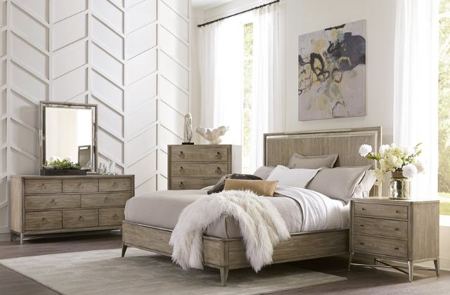 riverside soft grey bed nightstand and dresser
