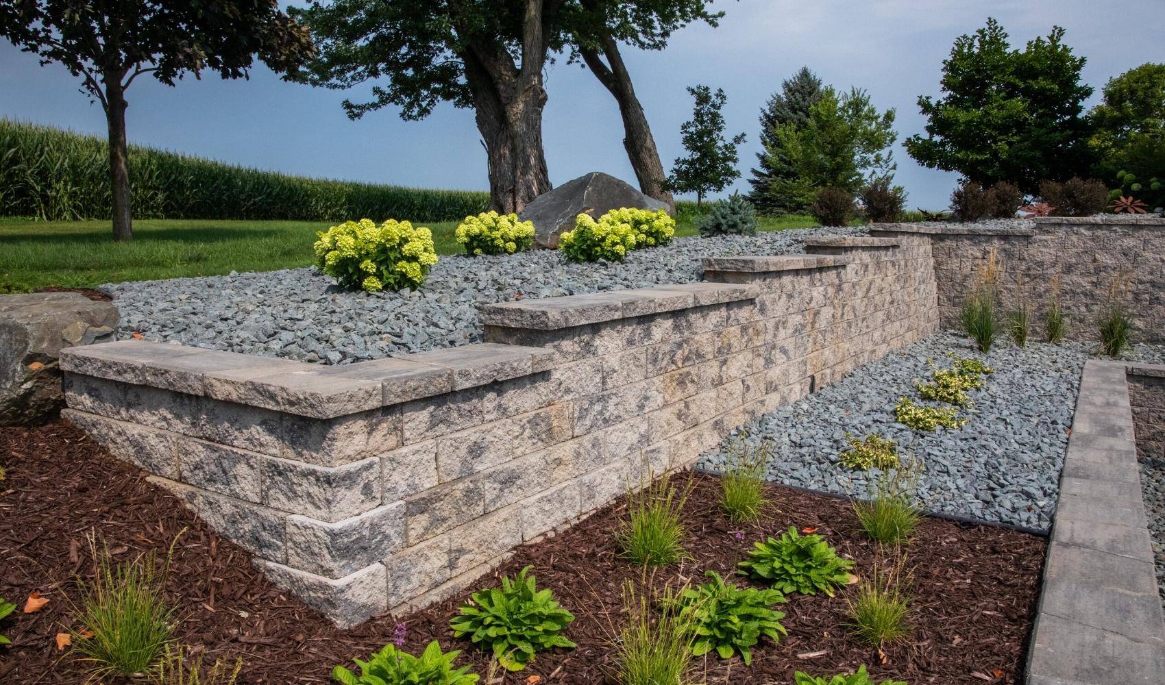 county material retaining wall stone