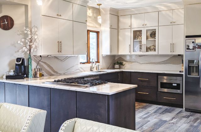 elegant kitchen design remodel with quartz countertops