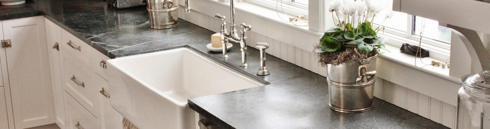 rustic black soapstone countertops