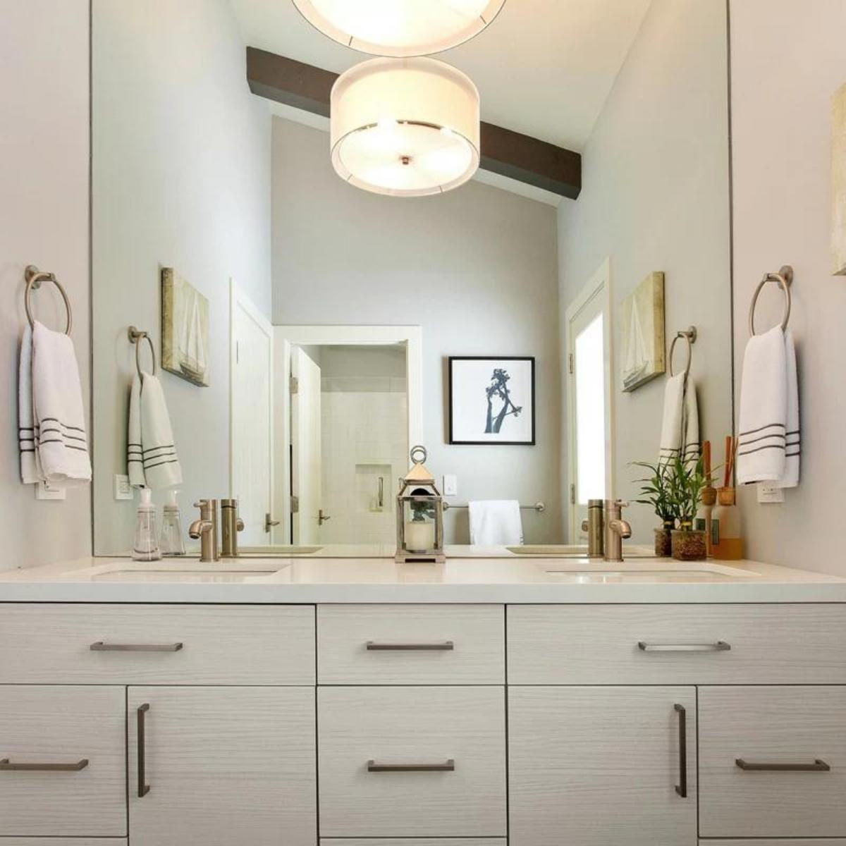 durasupreme white wood double bathroom vanity 
