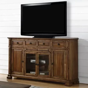 wooden tv stand