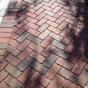 red paving brick
