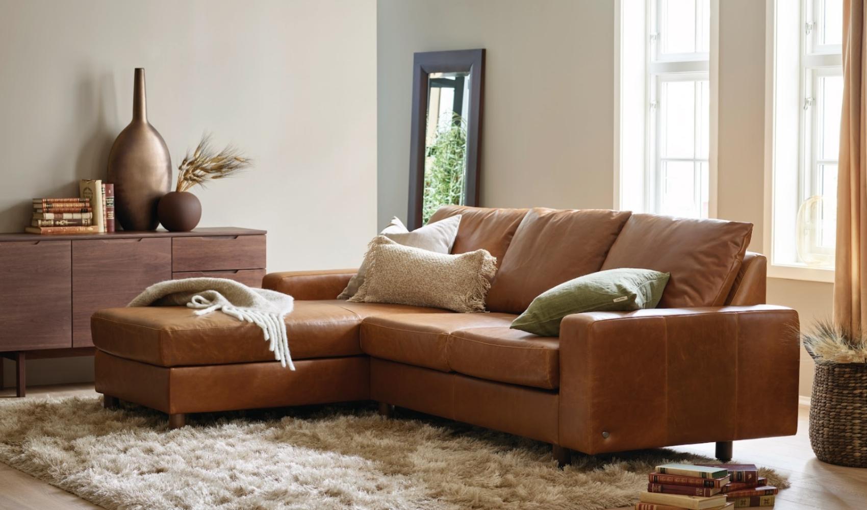 stressless leather sectional