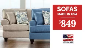 American-Made Sofas starting at $849 at Benson Stone Company