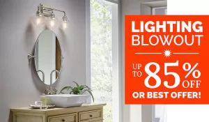 Up to 85% Off Lighting (or best offer!) during the Summer Clearance Sale!