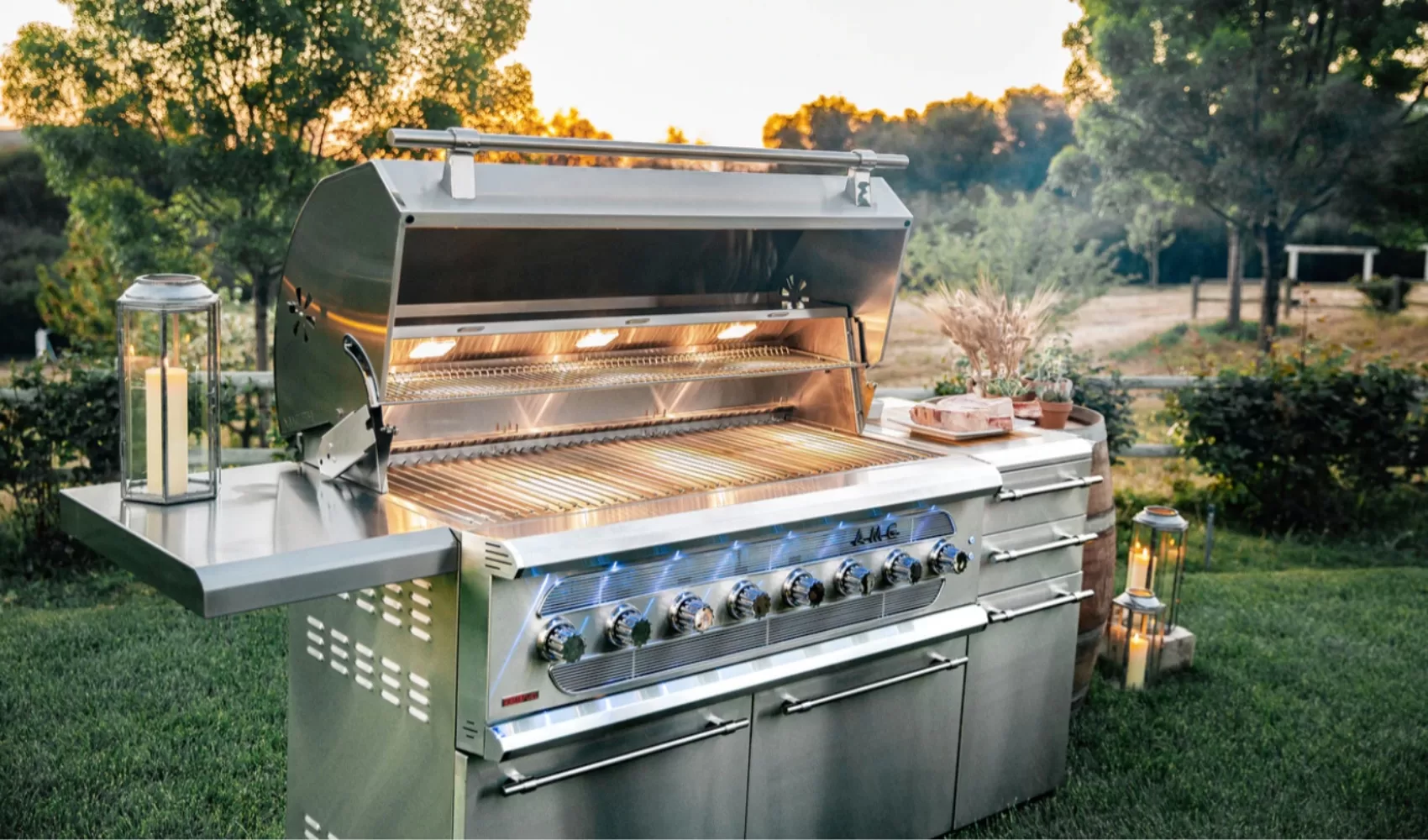 Summerset built in BBQ Grill at Benson Stone Co in Rockford, IL