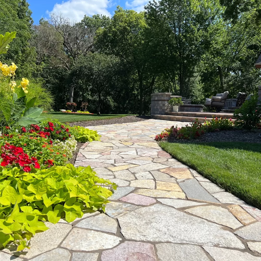 landscaping stone path rockford, il