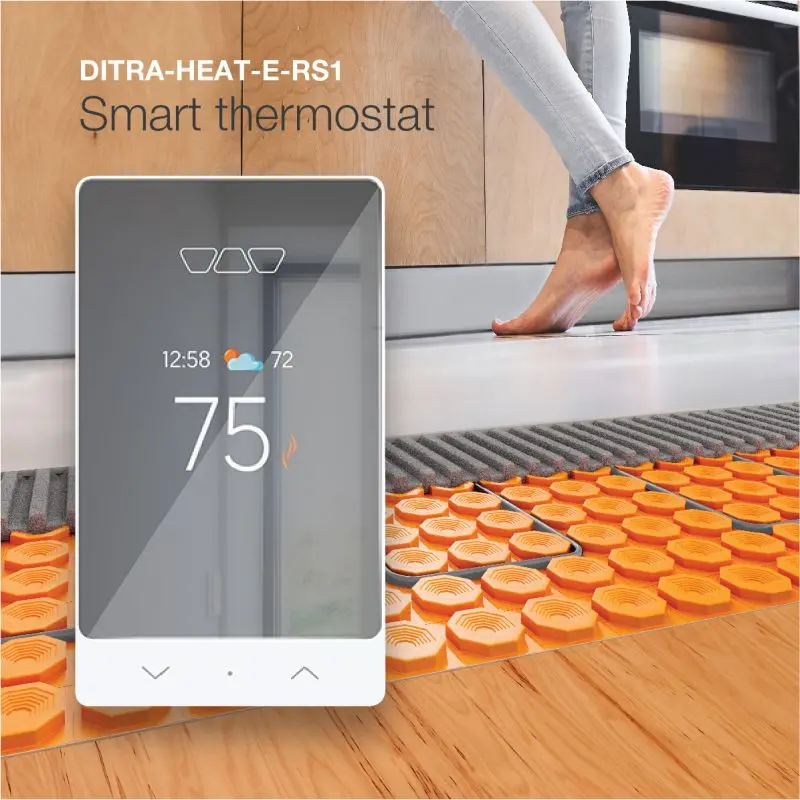 control your heated flooring with a wi-fi thermostat